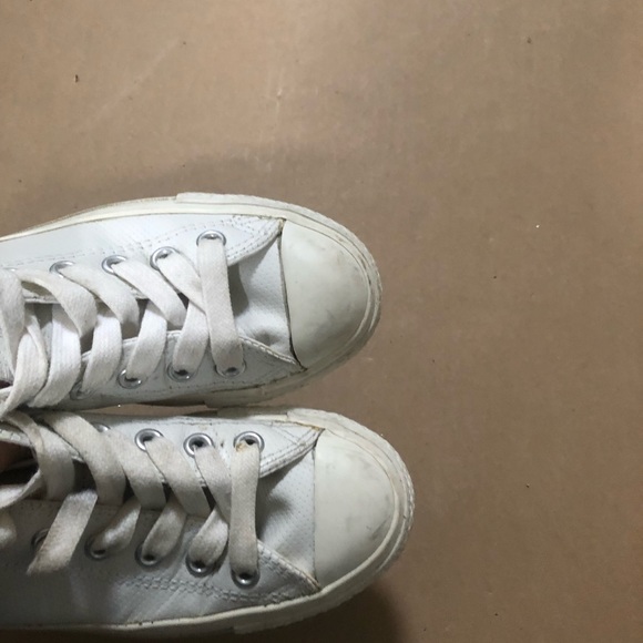 White Converse Sneakers - Picture 6 of 8